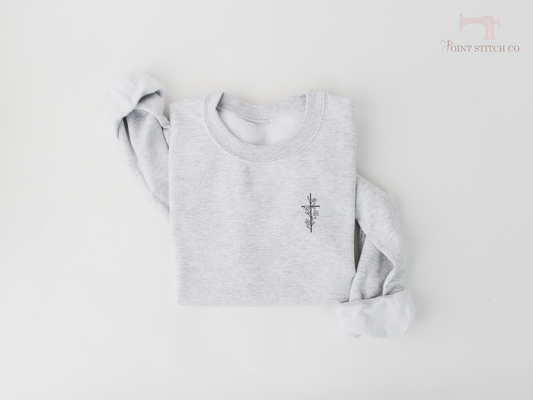 Floral Cross Sweatshirt